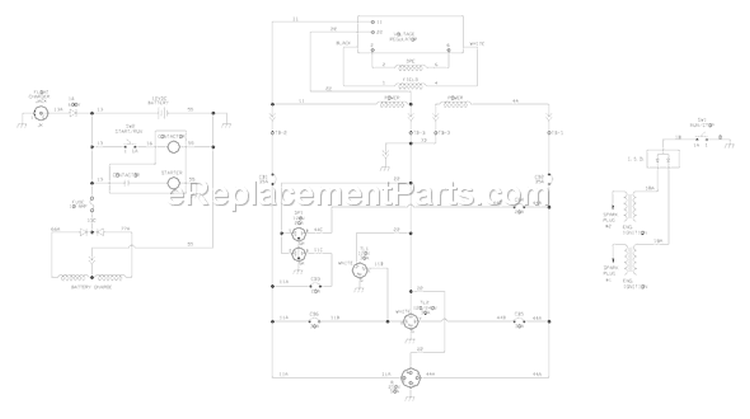 Page E Diagram and Parts List for 030228-0  Briggs and Stratton Generator